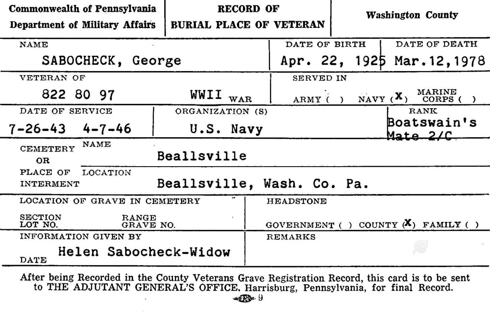 George Sabocheck